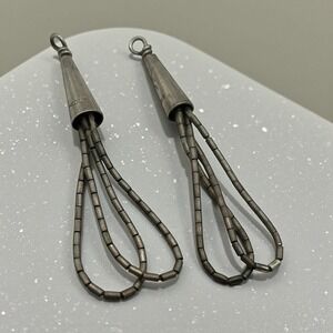 Liquid Sterling Silver Dangle Earrings‎ Southwest NEED HOOKS VTG Drop Parts Only